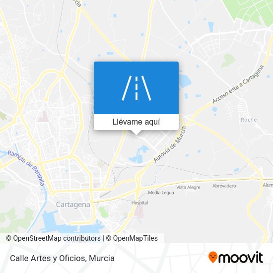Mapa Calle Artes y Oficios