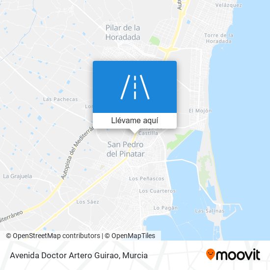 Mapa Avenida Doctor Artero Guirao