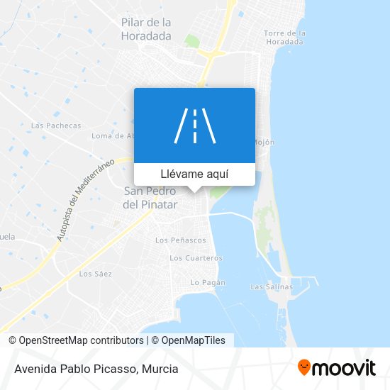 Mapa Avenida Pablo Picasso