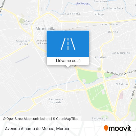 Mapa Avenida Alhama de Murcia