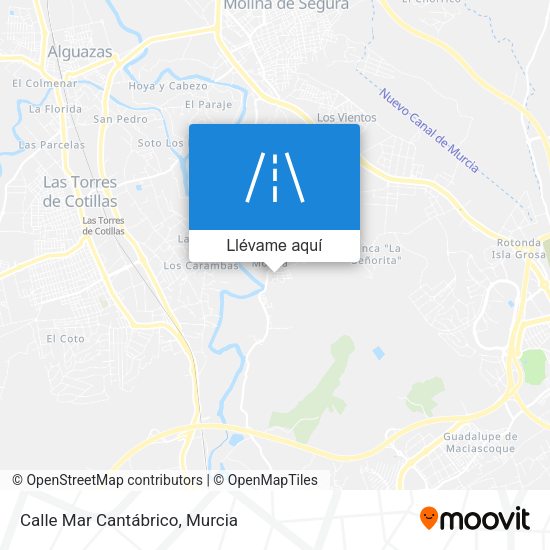 Mapa Calle Mar Cantábrico