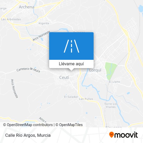 Mapa Calle Río Argos