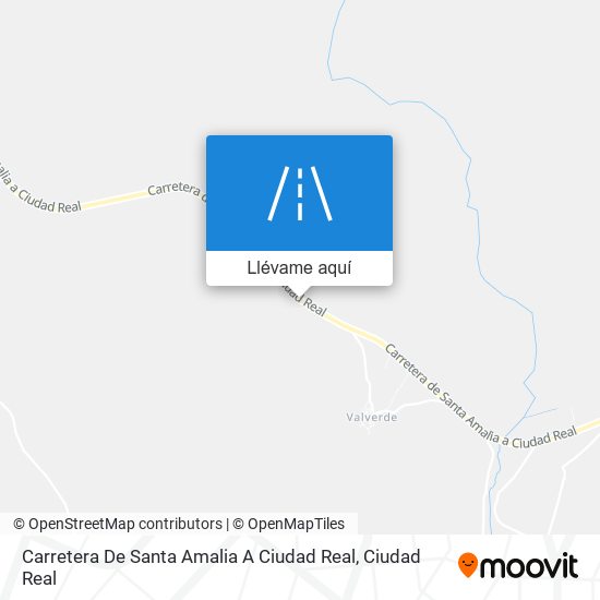Mapa Carretera De Santa Amalia A Ciudad Real