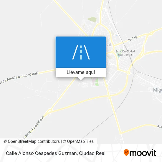 Mapa Calle Alonso Céspedes Guzmán
