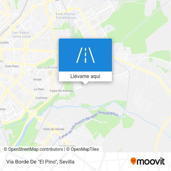 Mapa Vía Borde De "El Pino"