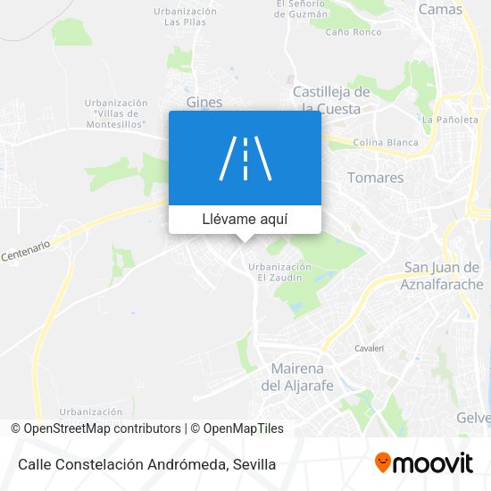 Mapa Calle Constelación Andrómeda