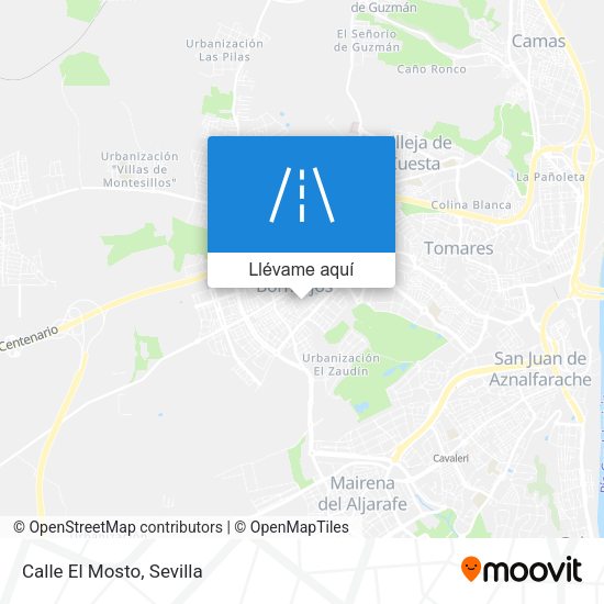 Mapa Calle El Mosto
