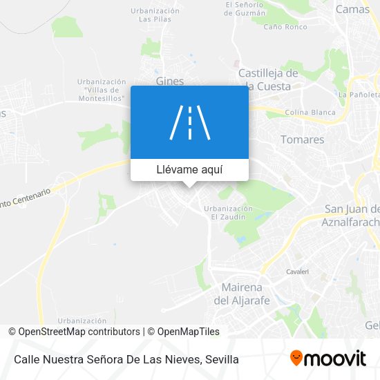 Mapa Calle Nuestra Señora De Las Nieves