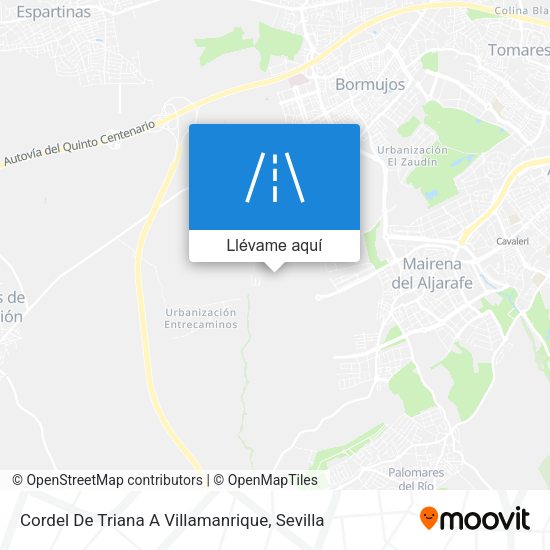 Mapa Cordel De Triana A Villamanrique