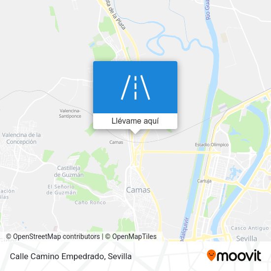 Mapa Calle Camino Empedrado