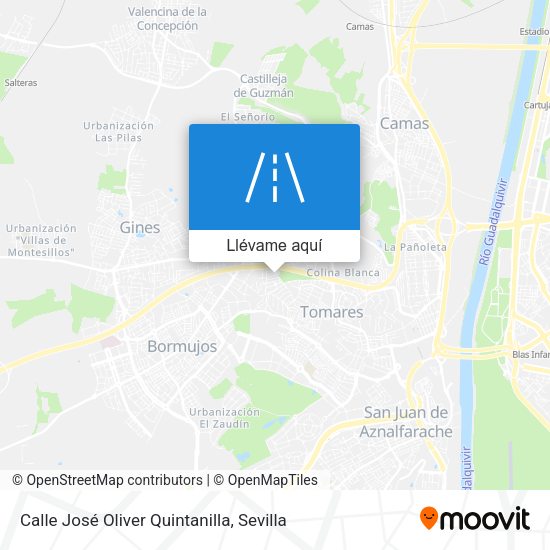 Mapa Calle José Oliver Quintanilla