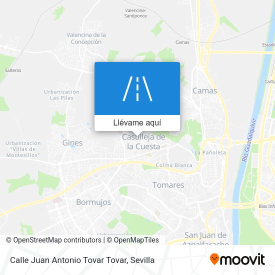 Mapa Calle Juan Antonio Tovar Tovar