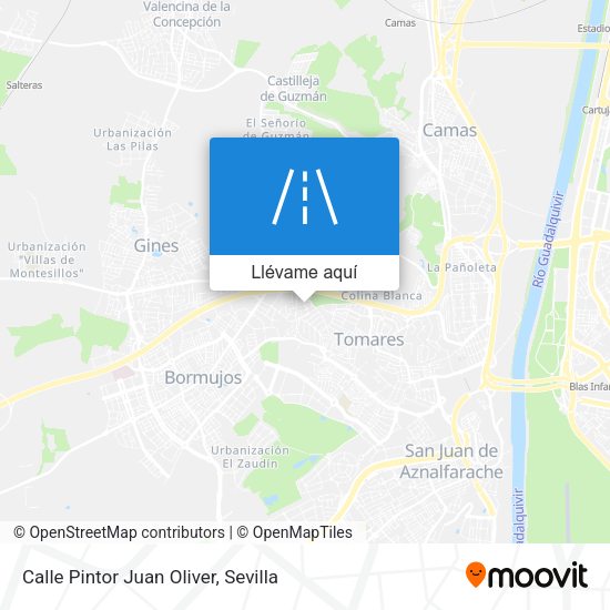 Mapa Calle Pintor Juan Oliver