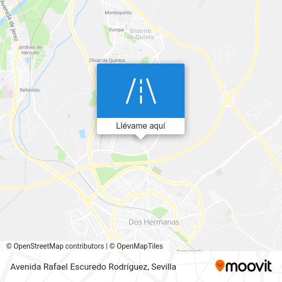 Mapa Avenida Rafael Escuredo Rodríguez