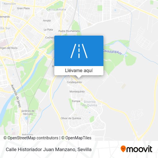 Mapa Calle Historiador Juan Manzano