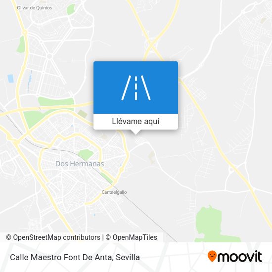 Mapa Calle Maestro Font De Anta