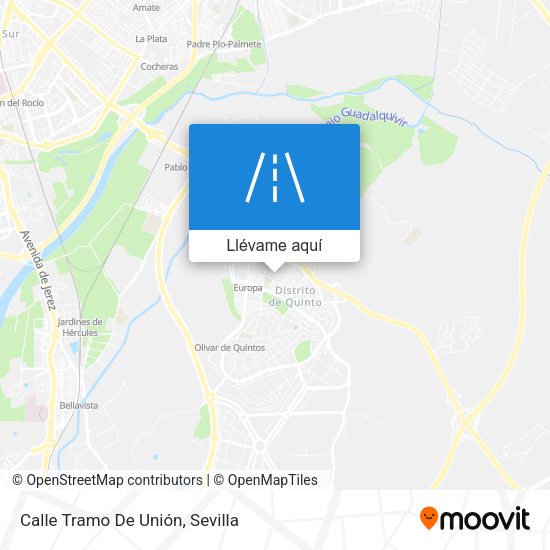 Mapa Calle Tramo De Unión