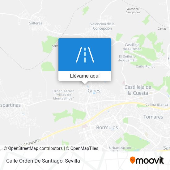 Mapa Calle Orden De Santiago