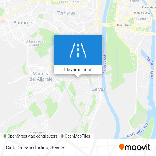 Mapa Calle Océano Índico
