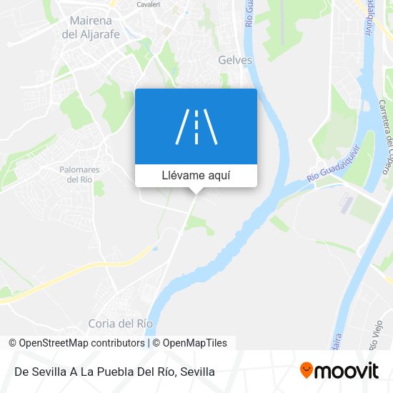 Mapa De Sevilla A La Puebla Del Río