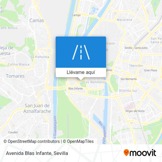 Mapa Avenida Blas Infante