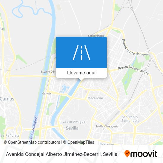 Mapa Avenida Concejal Alberto Jiménez-Becerril