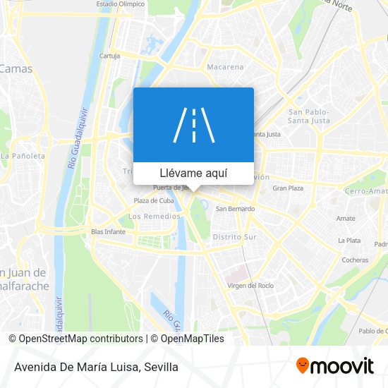 Mapa Avenida De María Luisa