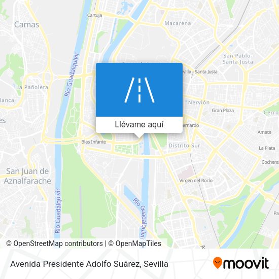 Mapa Avenida Presidente Adolfo Suárez
