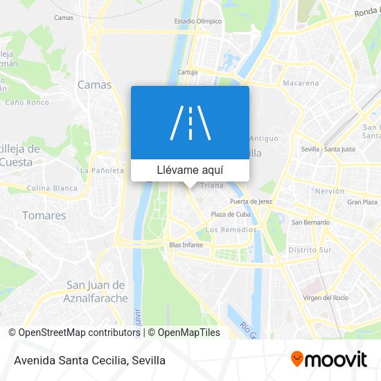 Mapa Avenida Santa Cecilia