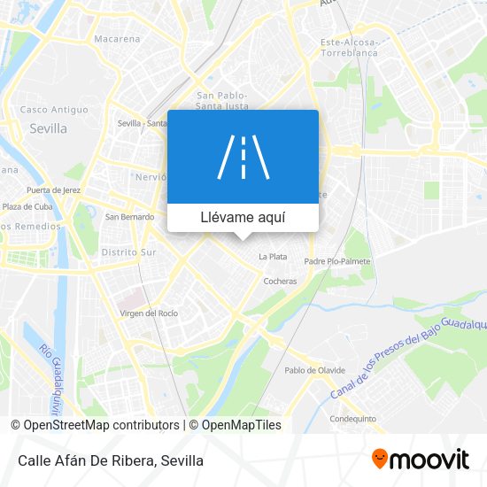 Mapa Calle Afán De Ribera