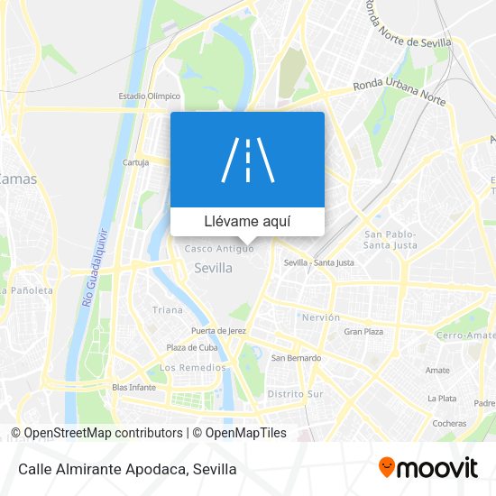 Mapa Calle Almirante Apodaca