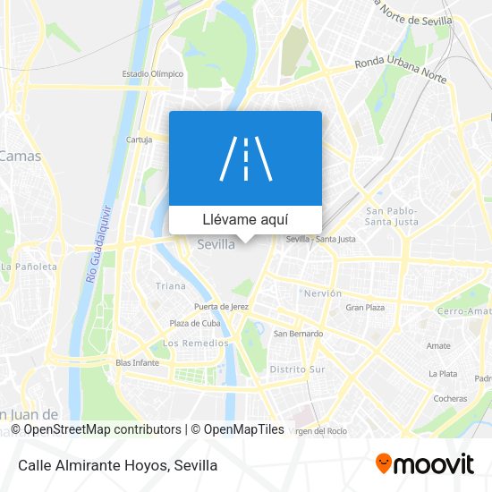 Mapa Calle Almirante Hoyos