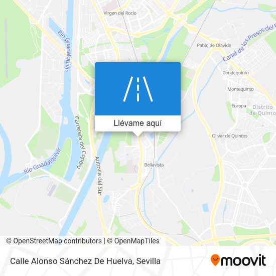 Mapa Calle Alonso Sánchez De Huelva