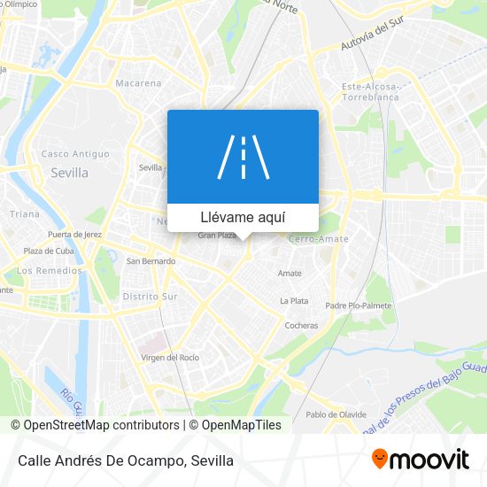Mapa Calle Andrés De Ocampo
