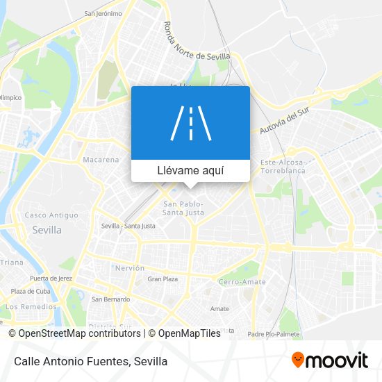 Mapa Calle Antonio Fuentes