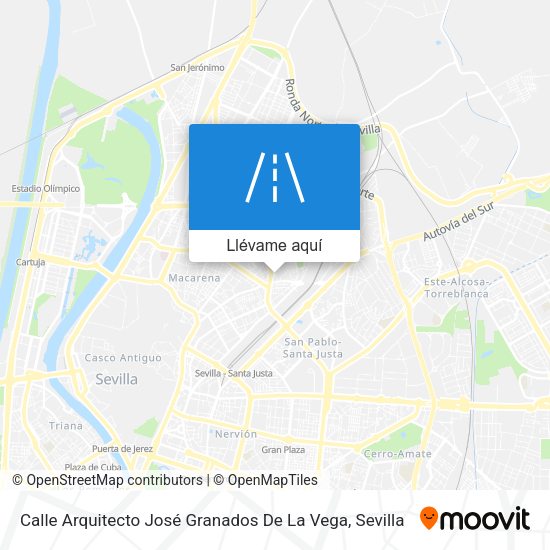 Mapa Calle Arquitecto José Granados De La Vega