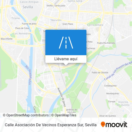 Mapa Calle Asociación De Vecinos Esperanza Sur