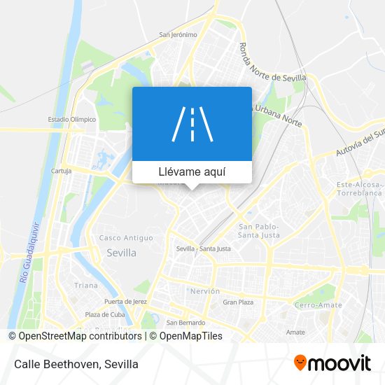 Mapa Calle Beethoven