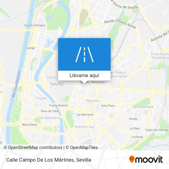 Mapa Calle Campo De Los Mártires