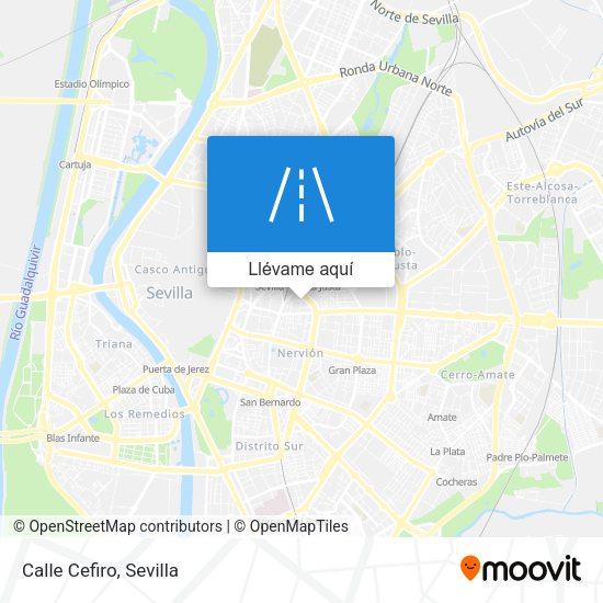 Mapa Calle Cefiro