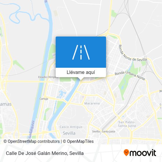Mapa Calle De José Galán Merino