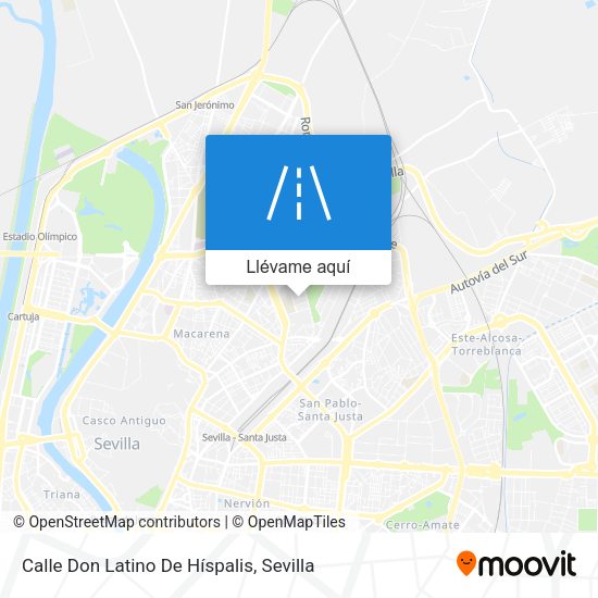 Mapa Calle Don Latino De Híspalis