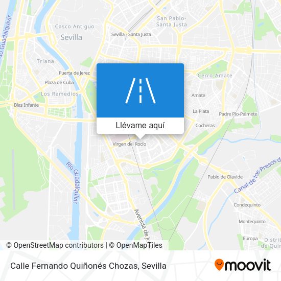 Mapa Calle Fernando Quiñonés Chozas