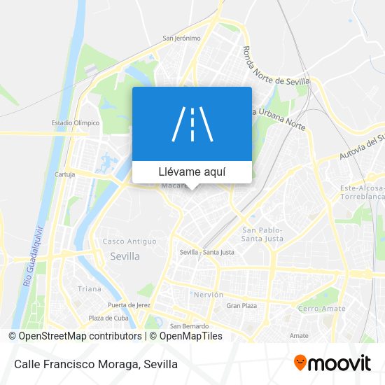 Mapa Calle Francisco Moraga