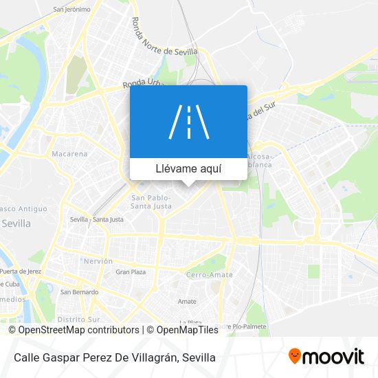 Mapa Calle Gaspar Perez De Villagrán