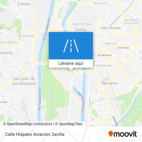 Mapa Calle Hispano Aviación