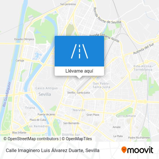 Mapa Calle Imaginero Luis Álvarez Duarte