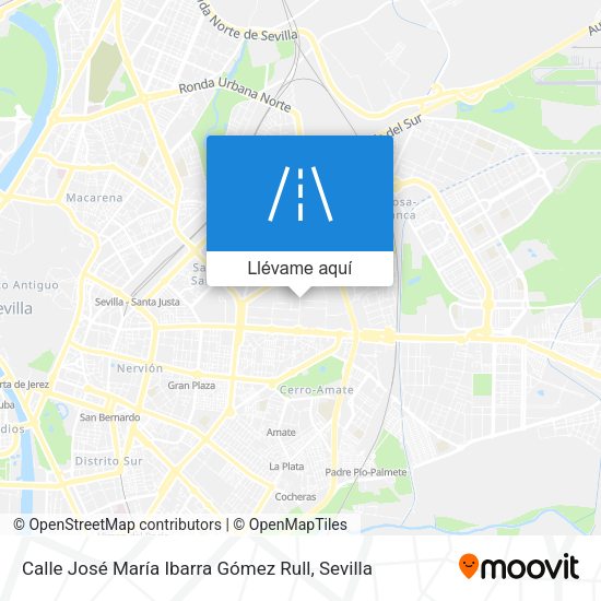 Mapa Calle José María Ibarra Gómez Rull