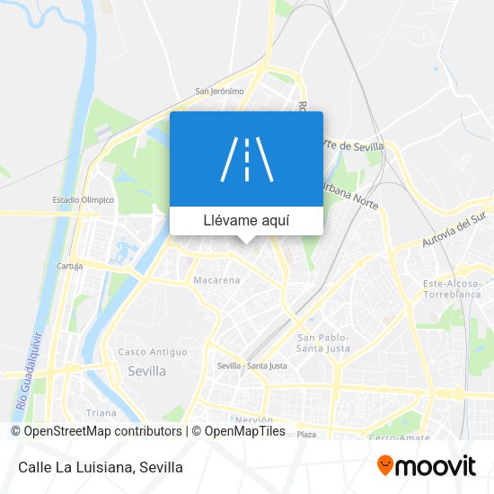 Mapa Calle La Luisiana