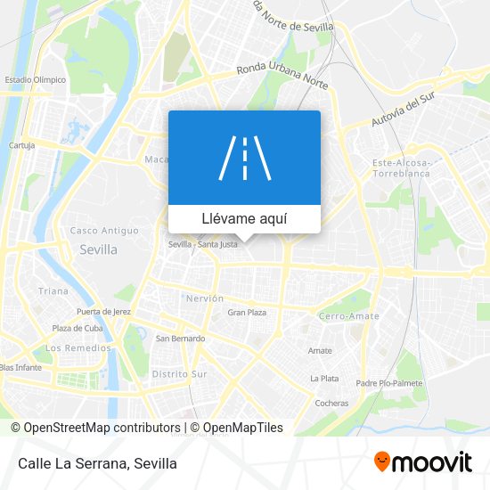 Mapa Calle La Serrana